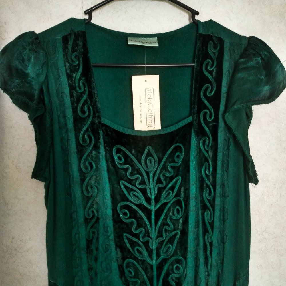 Holy Clothing Isolde Maxi, Green Jade, Size S